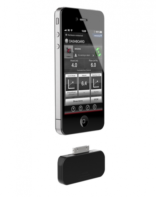 Grundfos MI202 Подключаемый модуль для смартфона Apple iPhone 4, 4S 98046376