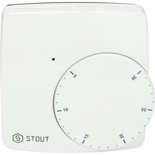 STOUT Проводной электронный термостат WFHT-BASIC со светодиодом STE-0002-000004