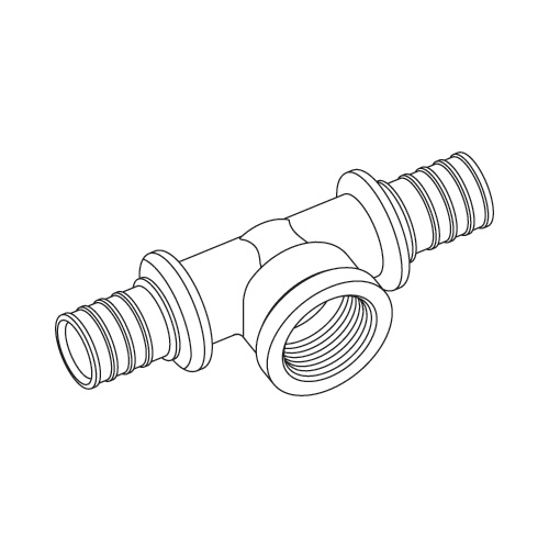 REHAU RAUTITAN Тройник с внутренней резьбой на боковом проходе 32-Rp3/4-32 11389911002(138991-002)